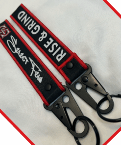 Red -Key Strap- Rise & Grind
