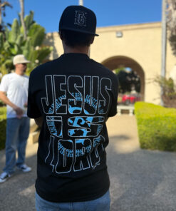 Alternative view of JESUS IS LORD Black Tee  'SW'
